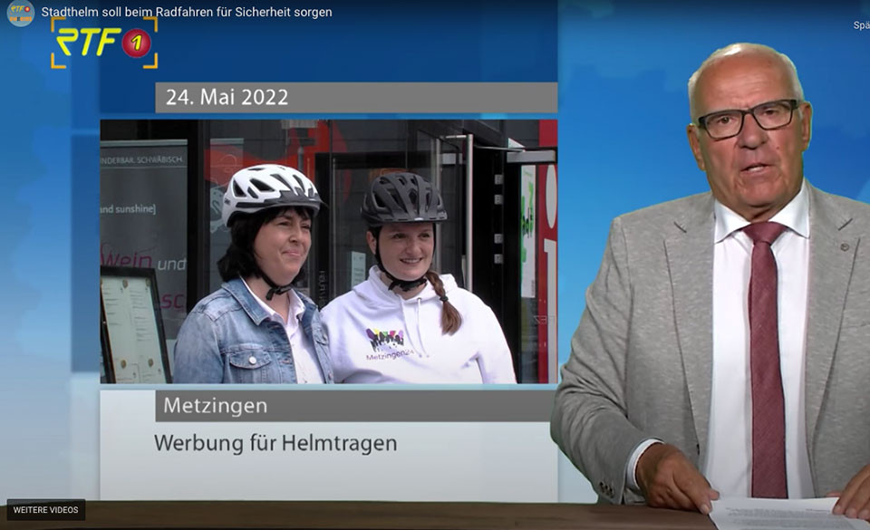 Eine Stadt setzt Zeichen fürs Helmtragen - Metzingen